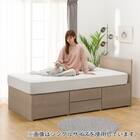 【大容量収納付き】チェストベッドフレーム ダブル (N-ジオF 40M-S すのこ GW) 13枚目画像