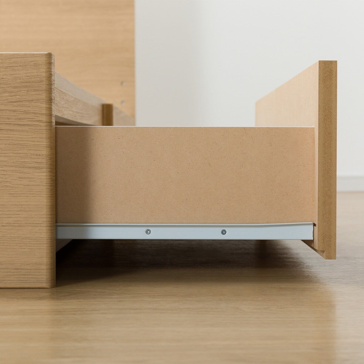 ダブル 収納付きベッドフレーム(NS-001 浅型/床板 LBR) | ニトリネット