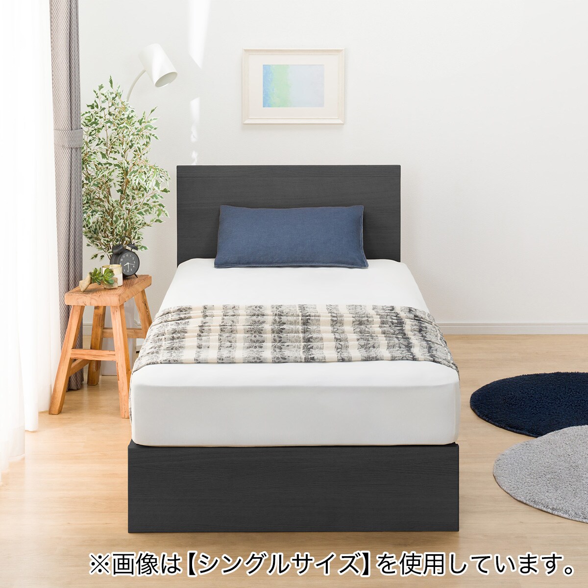 [美品☆送料込] ニトリダブルベッド幅142 東京インテリアマットレス ニトリ ベッド ダブル 棚付きすのこベッドフレームNS-005 LEG