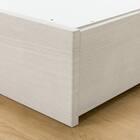 収納付きベッドフレーム ダブル フラットタイプ (NS-001 DR31 引き出し付き 深型 すのこ WW) 10枚目画像