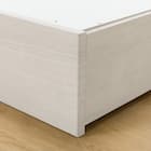 収納付きベッドフレーム ダブル フラットタイプ (NS-001 DR31 引き出し付き 深型 すのこ WW) 10枚目画像