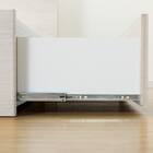 収納付きベッドフレーム ダブル フラットタイプ (NS-001 DR31 引き出し付き 深型 すのこ WW) 12枚目画像