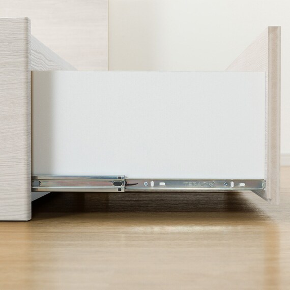 収納付きベッドフレーム ダブル フラットタイプ (NS-001 DR31 引き出し付き 深型 すのこ WW) 12枚目画像