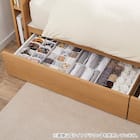 収納付きベッドフレーム ダブル フラットタイプ (NS-001 DR31 引き出し付き 深型 すのこ WW) 15枚目画像