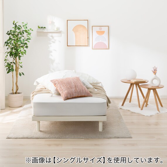 ダブルすのこベッドフレーム(BF-302 WW S) 2枚目画像