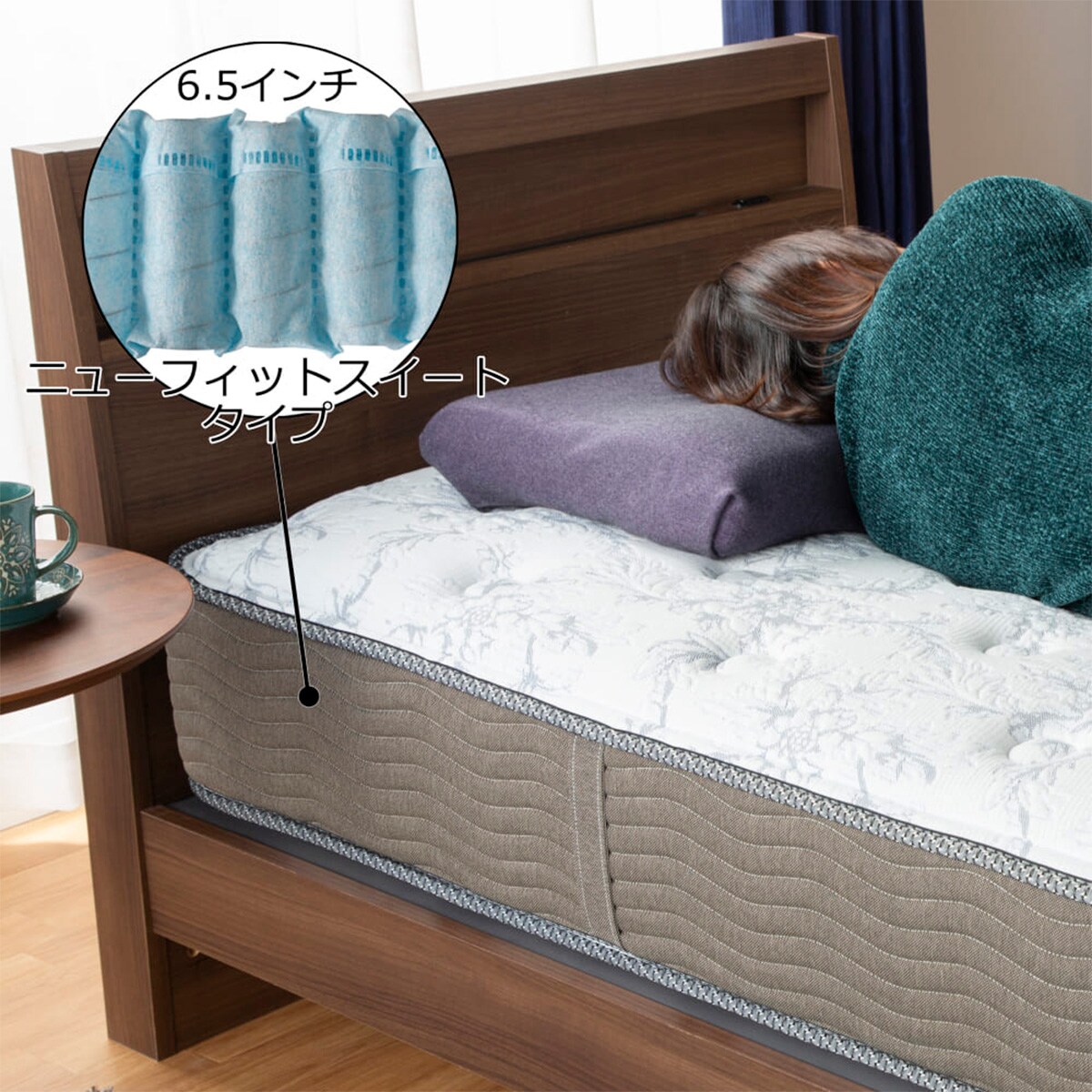 シモンズ ワイドダブルマットレス(6.5NFスイートECO AB15S08) | ニトリ