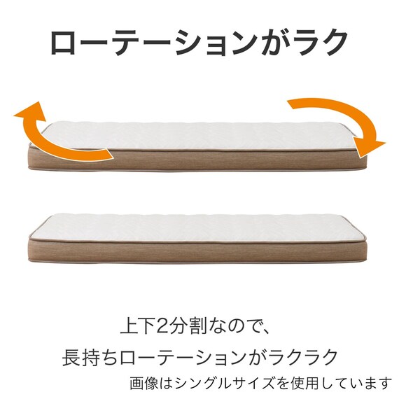 クイーンマットレス1枚タイプ(NスリープハードH1-02CRUNT VH) 19枚目画像