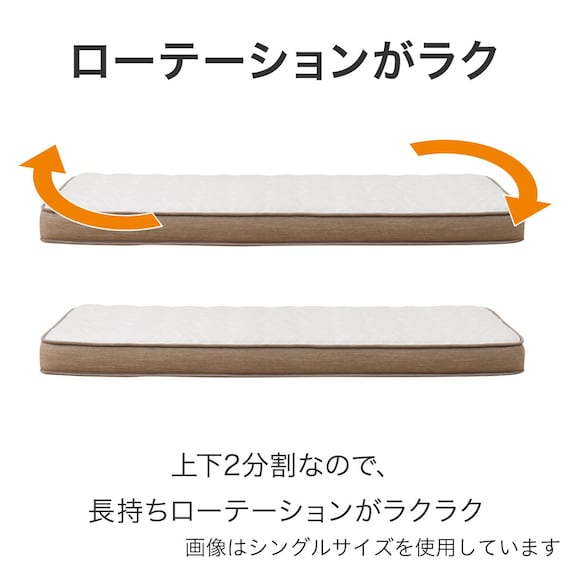 クイーンマットレス1枚タイプ(NスリープハードH1-02CRUNT VH) 19枚目画像