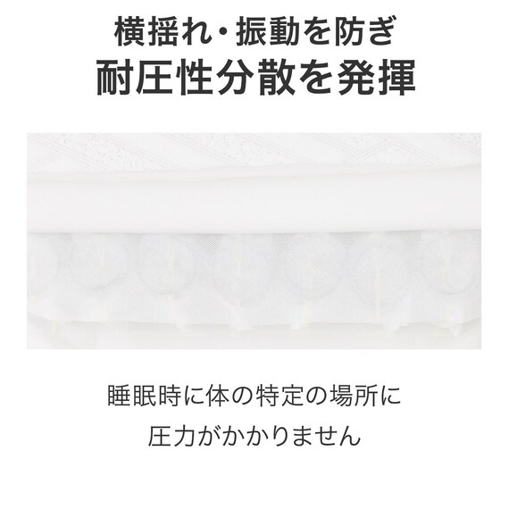 クイーンマットレス1枚タイプ(NスリープハードH1-02CRUNT VH) 22枚目画像