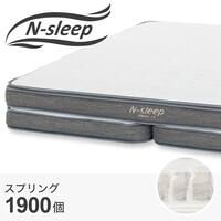 R055 NITORI 高級感クイーンベッド、25cm N-Sleep Hard マットレス 