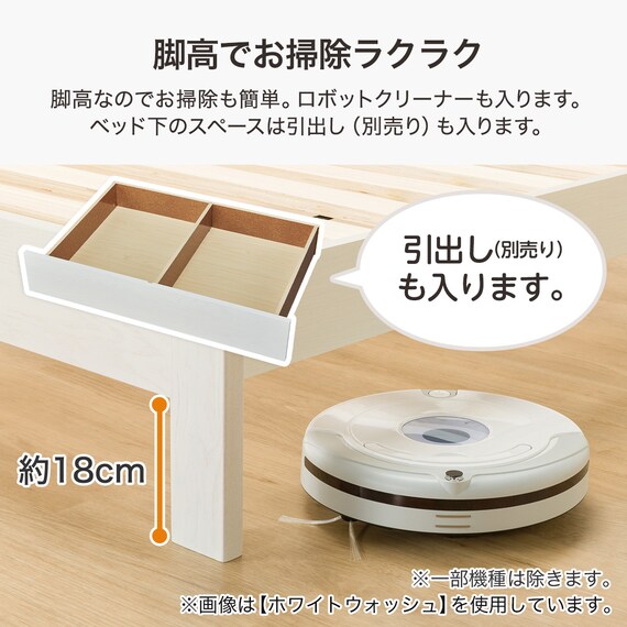 すのこクイーンベッドフレーム(BN-001 MBR) 4枚目画像