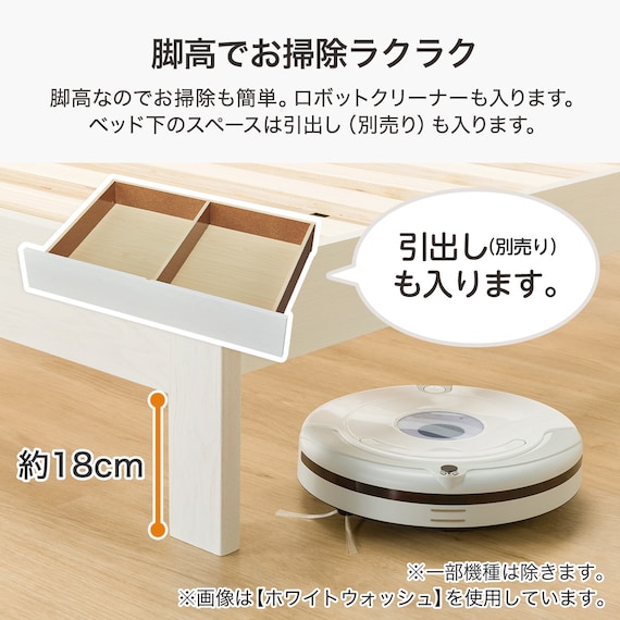 すのこクイーンベッドフレーム(BN-001 WW) 4枚目画像