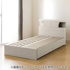 すのこクイーンベッドフレーム(KG 宮・照明付き 深型 WW) 10枚目画像