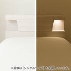 すのこクイーンベッドフレーム(KG 宮・照明付き 深型 WW) 15枚目画像