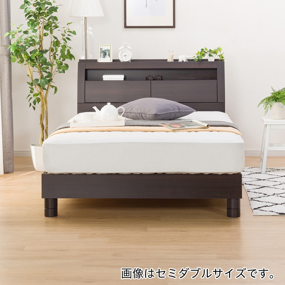 柔らかい ニトリ ベッドフレーム クイーン すのこ おしゃれ USB 宮付き