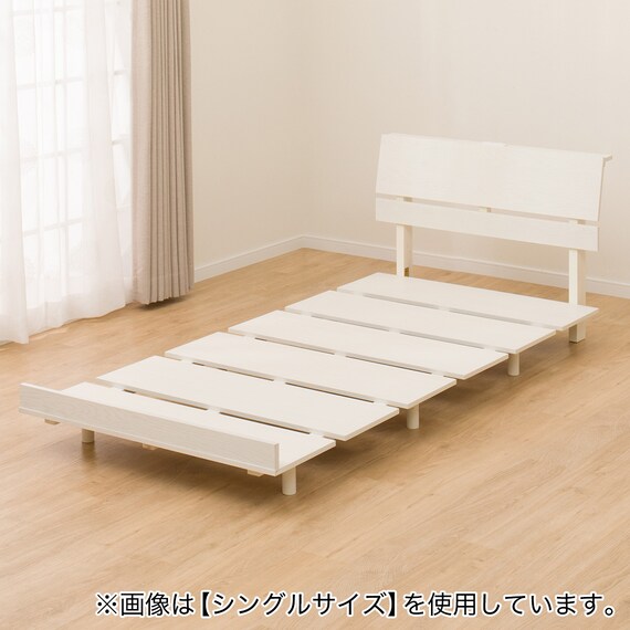 コンセント付きクイーンベッドフレーム(BN-002 WW) 6枚目画像