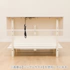 コンセント付きクイーンベッドフレーム(BN-002 WW) 9枚目画像