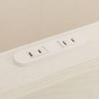 コンセント付きクイーンベッドフレーム(BN-002 WW) 12枚目画像