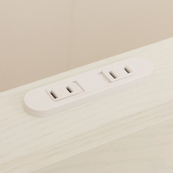 コンセント付きクイーンベッドフレーム(BN-002 WW) 12枚目画像