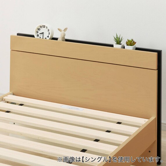 すのこクイーンベッドフレーム(MF-301 LBR) 6枚目画像