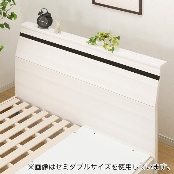 クイーンベッドフレーム(EB-002 引出し付き WW DR) 10枚目画像