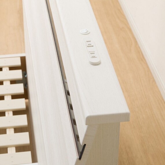 クイーンベッドフレーム(EB-002 引出し付き WW DR) 11枚目画像