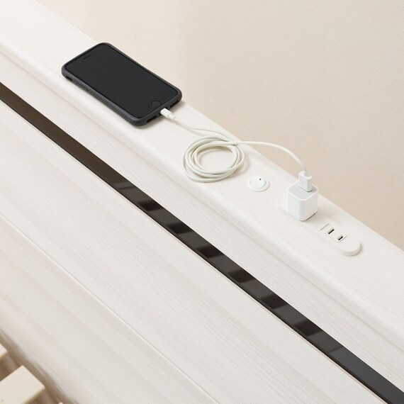 クイーンベッドフレーム(EB-002 引出し付き WW DR) 12枚目画像