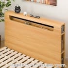 ベッドフレーム クイーン (EB-003 LEG/LOW すのこ LBR) 12枚目画像