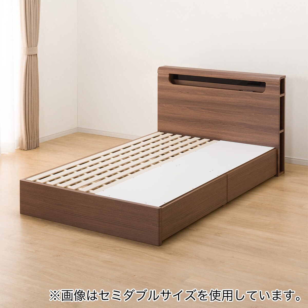 クイーンベッドフレーム(EB-003 引出し付き MBR DR) | ニトリネット