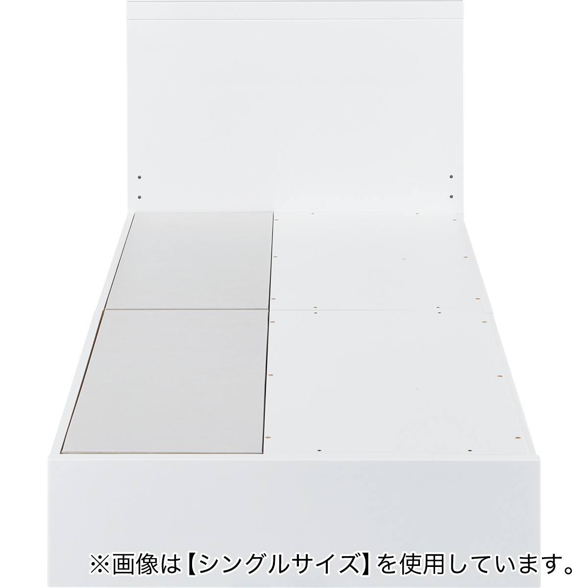 収納付きベッドフレーム クイーン フラットタイプ (NS-001 DR31