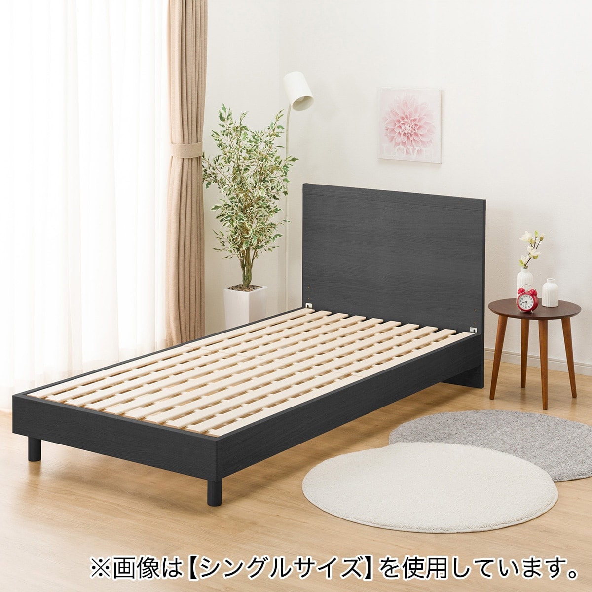 ニトリ　木製 すのこベッド クイーンサイズ ニトリ ベッド クイーン すのこベッドフレーム(ロデリック-S/MBR