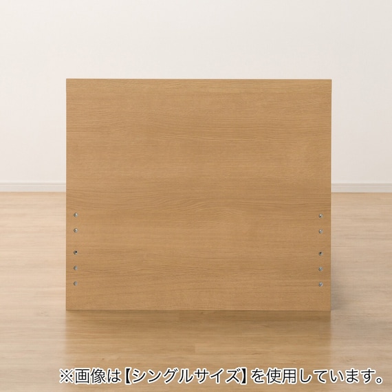 収納付きベッドフレーム クイーン フラットタイプ (NS-001 DR25 引き出し付き 床板 LBR3) 7枚目画像