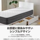 収納付きベッドフレーム クイーン フラットタイプ (NS-001 DR31 引き出し付き 深型 床板 MBR) 3枚目画像