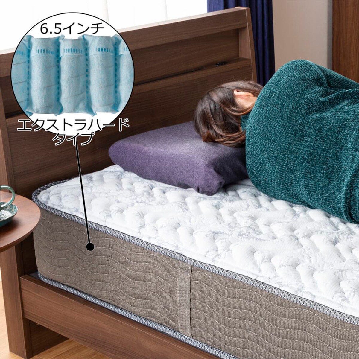 シモンズ クイーンマットレス(6.5EHスイートECO AB17S17 分割