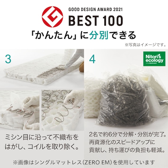 セミシングルマットレス(TH-002 厚さ20cm) 13枚目画像