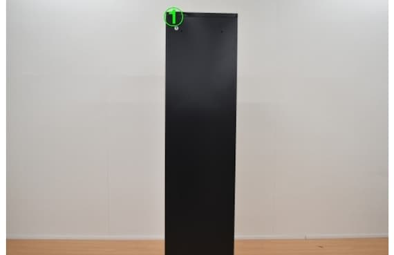 スチール書庫(オープン HOS-X BK)+ベース 5枚目画像