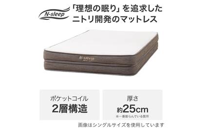 ダブルマットレス(NスリープハードH1-02CR VH)通販 | ニトリネット  