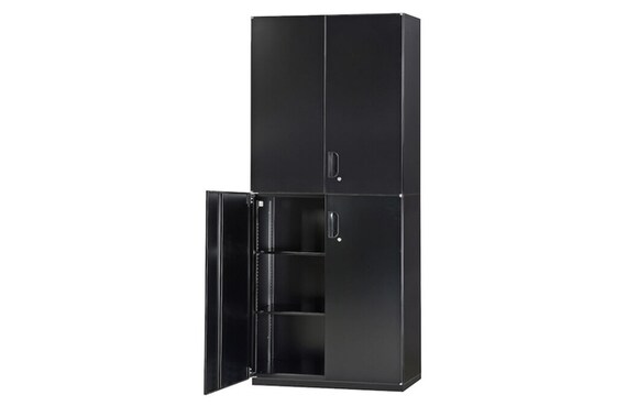 スチール書庫(上下両開き HOS-X BK) 1枚目画像