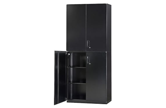 スチール書庫(上下両開き HOS-X BK) 1枚目画像