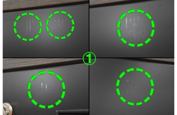 スチール書庫(ラテラル4段 HOS-X BK/天板DBR) 5枚目画像