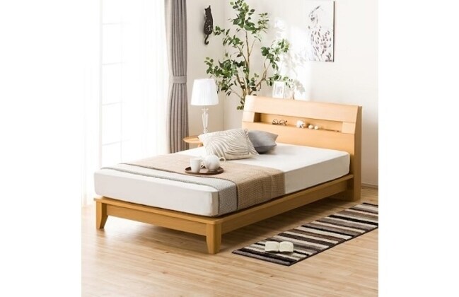 N-sleep マットレス付きベッドフレーム タンスのゲン ベッド マットレス付き セミダブルベッド すのこ