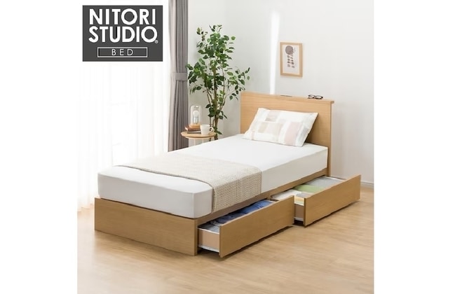 N-sleep マットレス付きベッドフレーム 電動セミダブルベッドフレーム＋マットレスセット(NS001 LEG MBR/E5-02