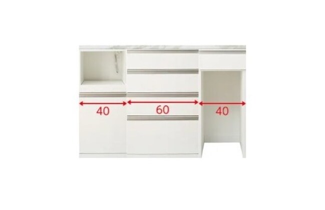 キッチンカウンター リガーレ 140 WH(セラミック天板 WH) | ニトリ