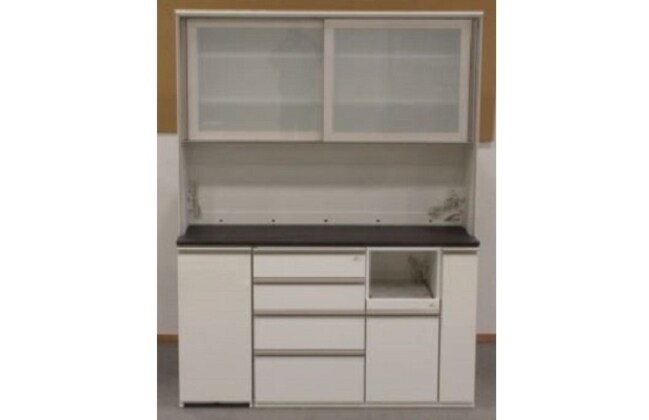 ニトリ 160 食器棚 SC01 キッチンボード (SC01K H160 W) | ニトリ