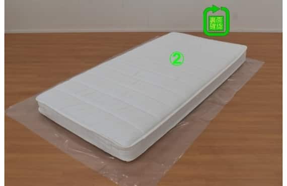 すのこシングルベッドフレーム(MF-301 WW)+シングルマットレス(ZERO3 EM) 8枚目画像