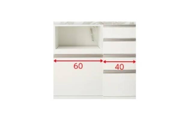 キッチンカウンター セラミック天板 リガーレ 100CT WH(幅100 奥行50