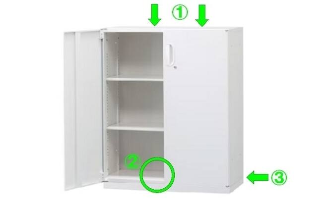 スチール書庫(両開き HOS-X WH) | ニトリネット【公式】 家具