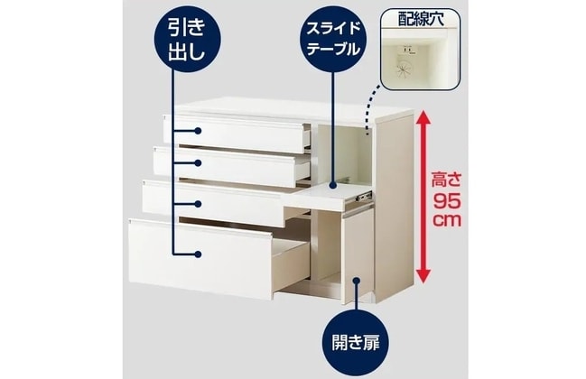 キッチンボード( レジューム120-2TF-H DBR/120-2QH-R DBR） | ニトリ
