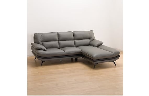 コーナーソファ(ロゾKD DGY LC)+ヘッドレスト+背当てクッション付き 2枚目画像