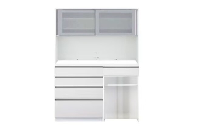 キッチンボード チェルシー 140KB WH (モイス付き) | ニトリネット